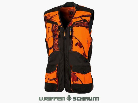 Somlys Signalweste Softshell Camo fire/ dark green