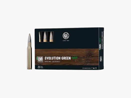 RWS EVO GREEN Kaliber .30-06. 20 schoten 139grs