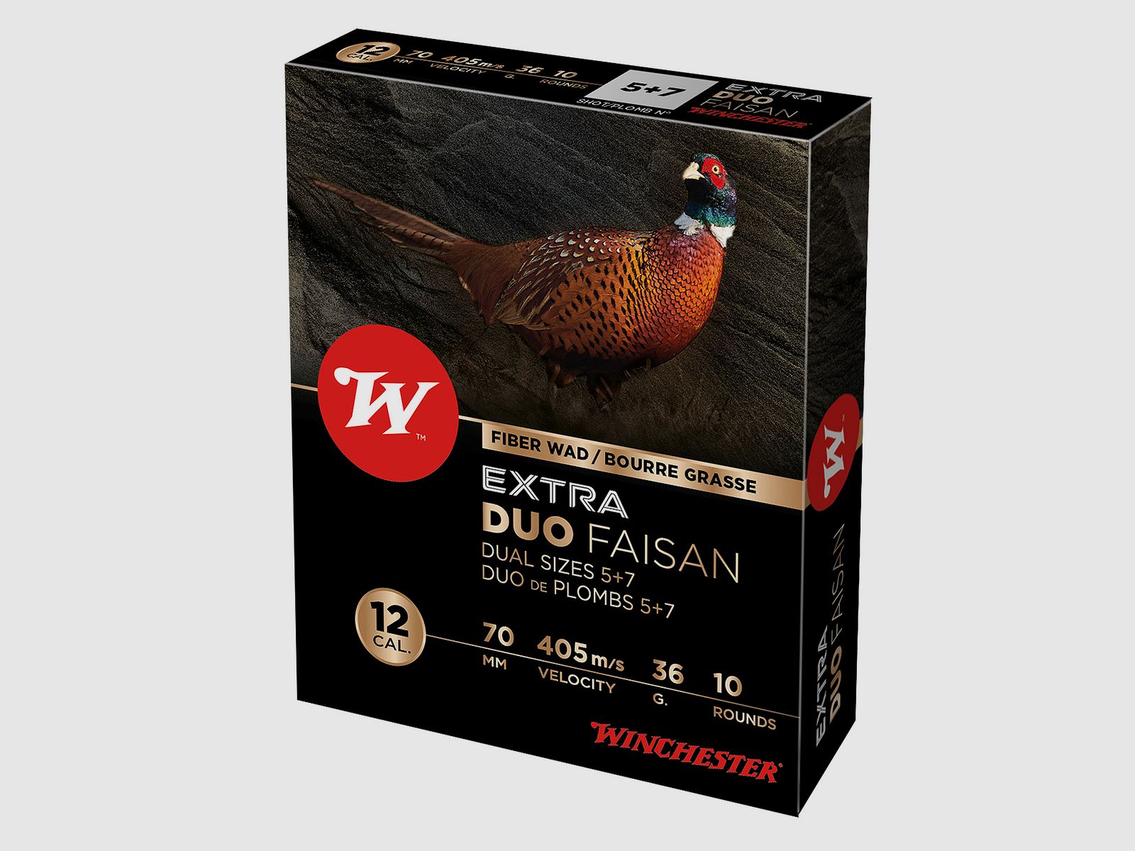 Winchester Extra Duo Faisan .12/70 36g #5 (3,0mm) + #7 (2,5mm) 10 Patronen
