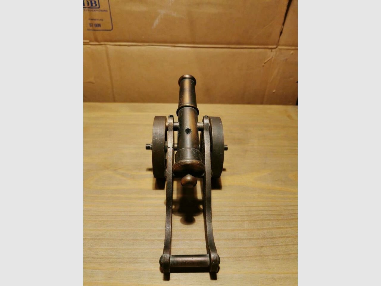 Modellkanone aus Bronze