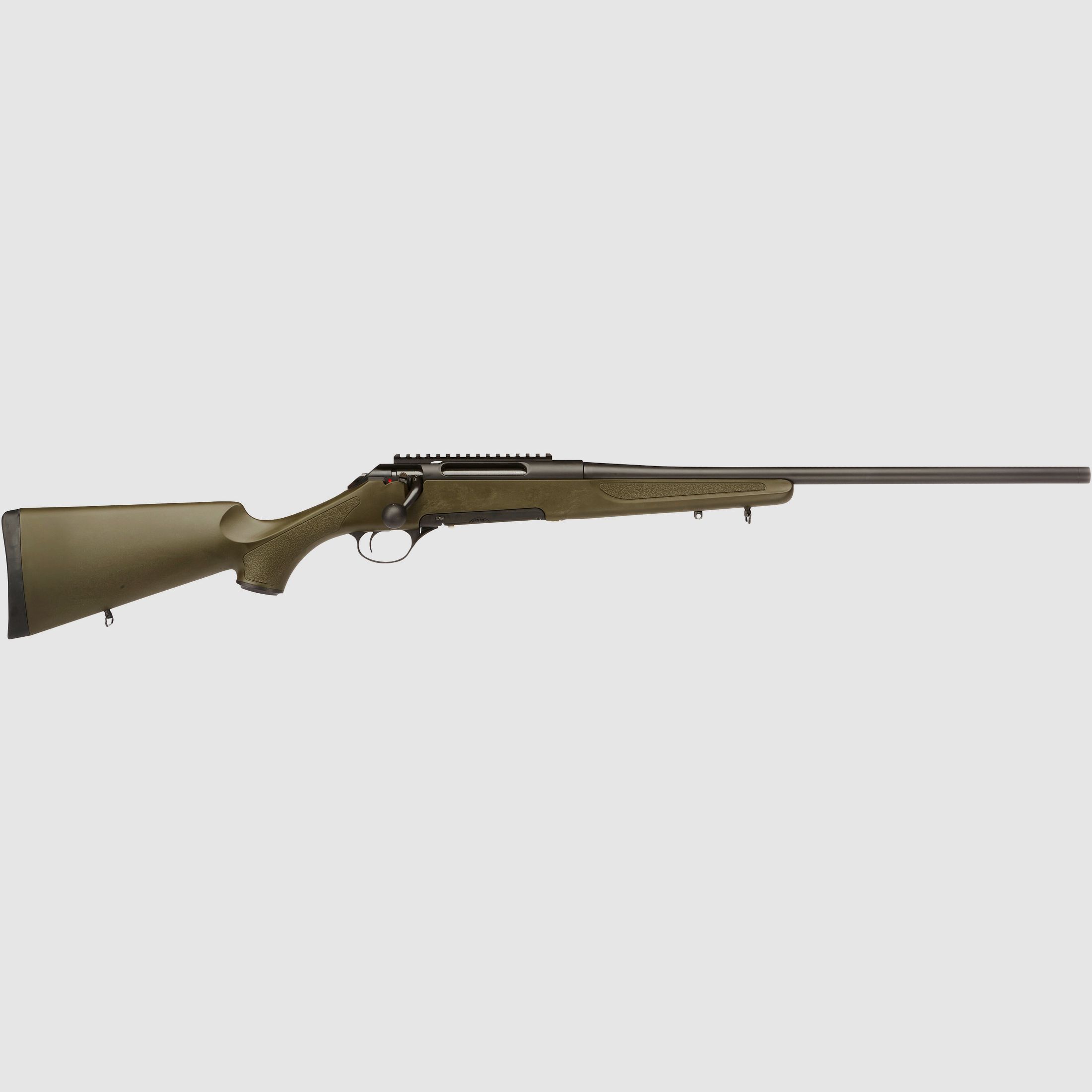 Haenel Jaeger 10 Varmint brniert, ohne Visierung, grner Schaft, Kal. .30-06 Spr.
