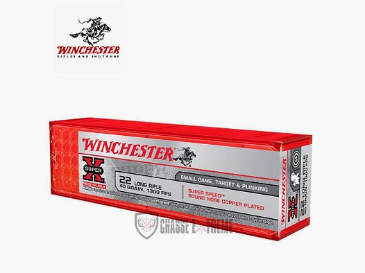 100 Patronen WINCHESTER Super-X kal 22lr 40gr Gecoat Lrn