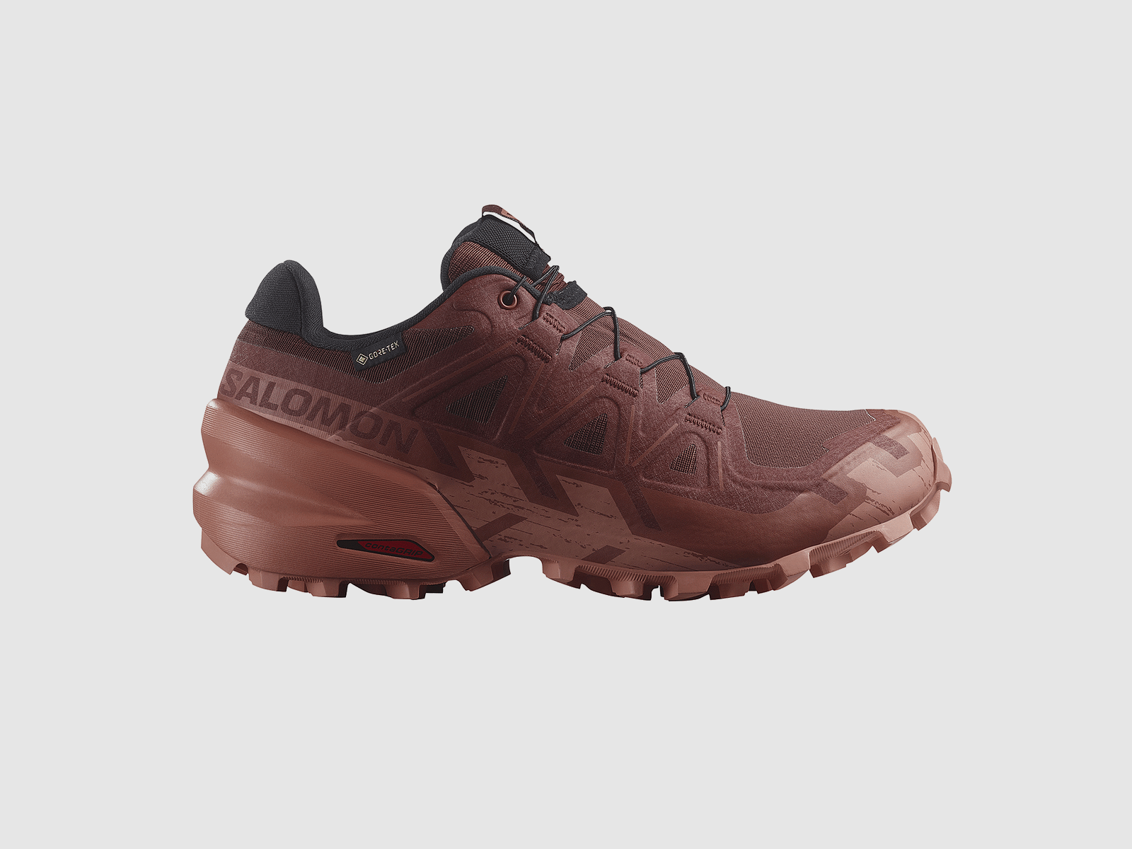 SALOMON – DAMY – SPEEDCROSS 6 GTX W Rum Raisin / Barn Red / Canyon Clay, zdjęcie 1 z 7