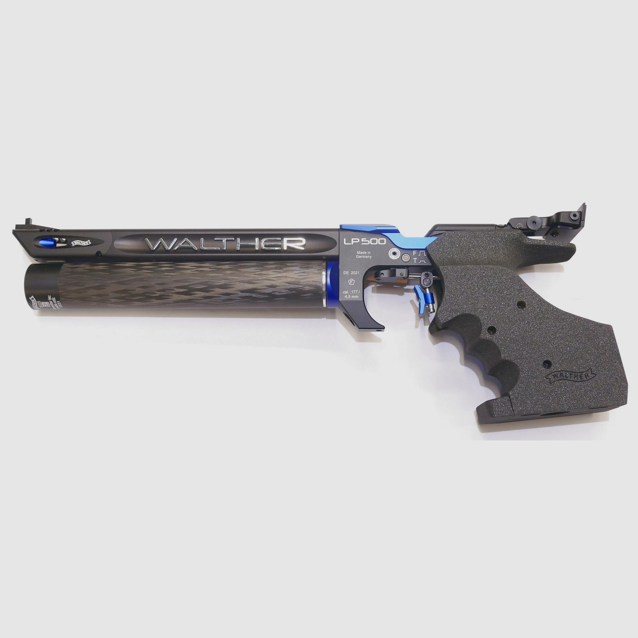 Carl-Walther LP500 Meister Walther Blau rechts Luftpistole Match