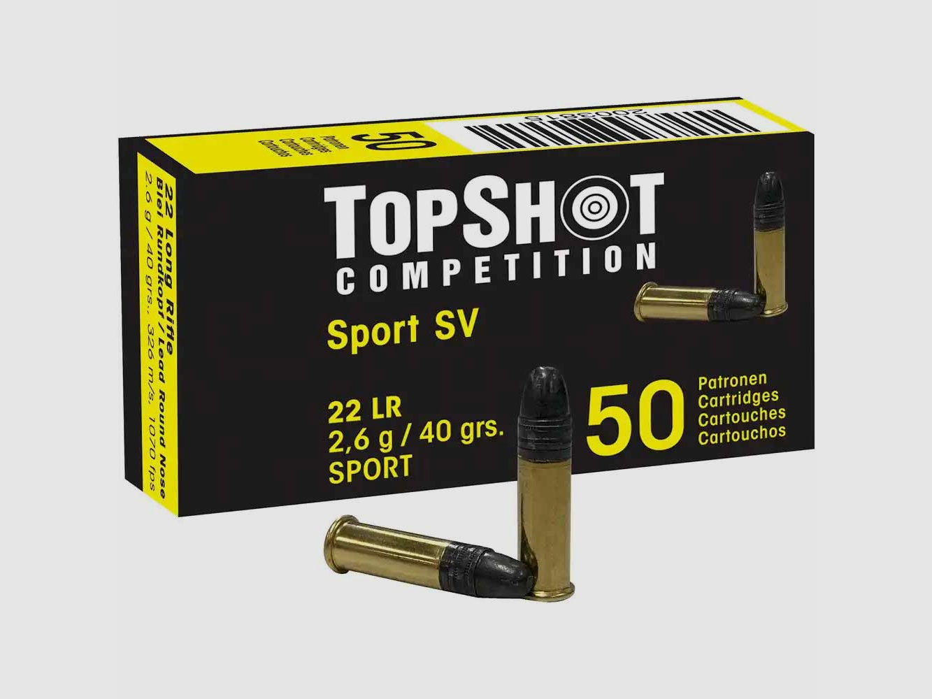 TOPSHOT COMPETITION .22lr Black Edition SV 2.6g/40grs 50pcs