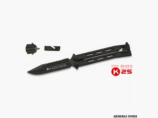 MESSER – RUI K25 36214 TACTICAL BUTTERFLY SCHWARZ