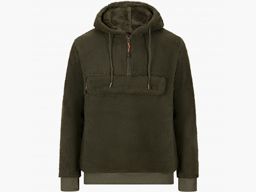 il Lago Prestige Faserpelz-Hoodie Skorgeura Herren (Oliv) | 2XL