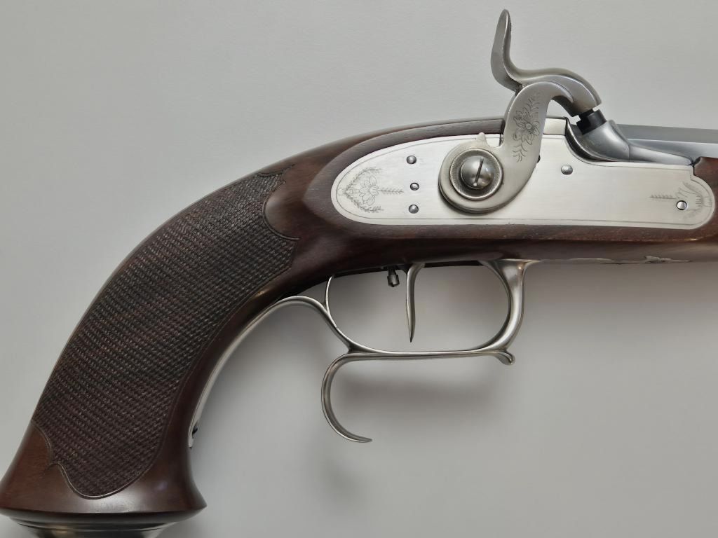Pistolet à percussion arrière Davide Pedersoli Le Page Target .36 – comme neuf
