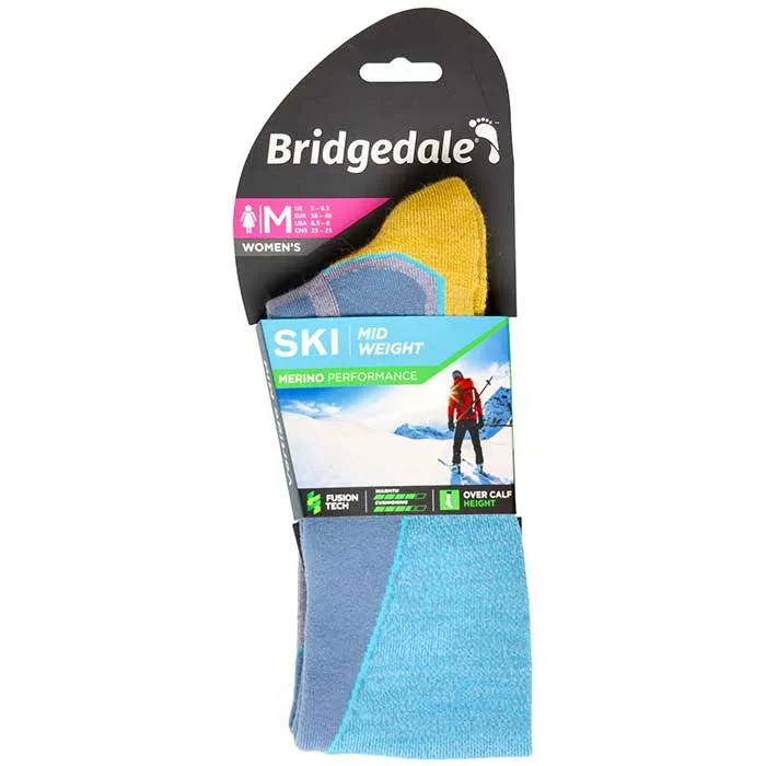 Warm women's ski socks BRIDGEDALE Ski Midweight Merino, image 2 of 4