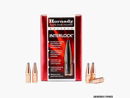 WIEDERLADUNGSGESCHOSSE – HORNADY 6.5mm .264 140 gr InterLock® SP – 2630 (100 STK)