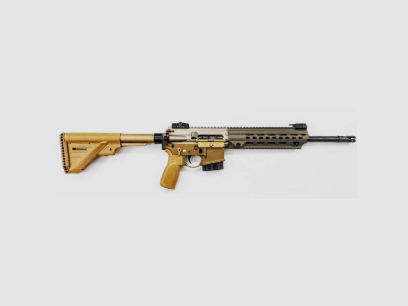 HECKLER & KOCH Selbstladebüchse Mod. MR223 A3 -14,5'' .223Rem  Slim-Line Sand