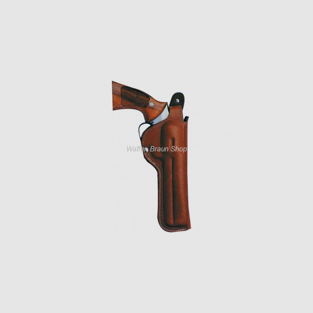 Holster de ceinture AKAH TOP GUN pour S&W cadre N ou cadre k/L avec un large marteau de 6 "