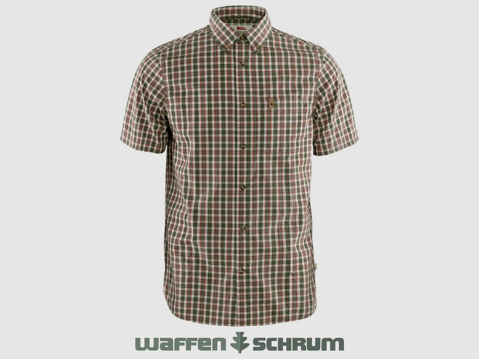 Fjällräven Hemd Övik Shirt SS Laurel Green