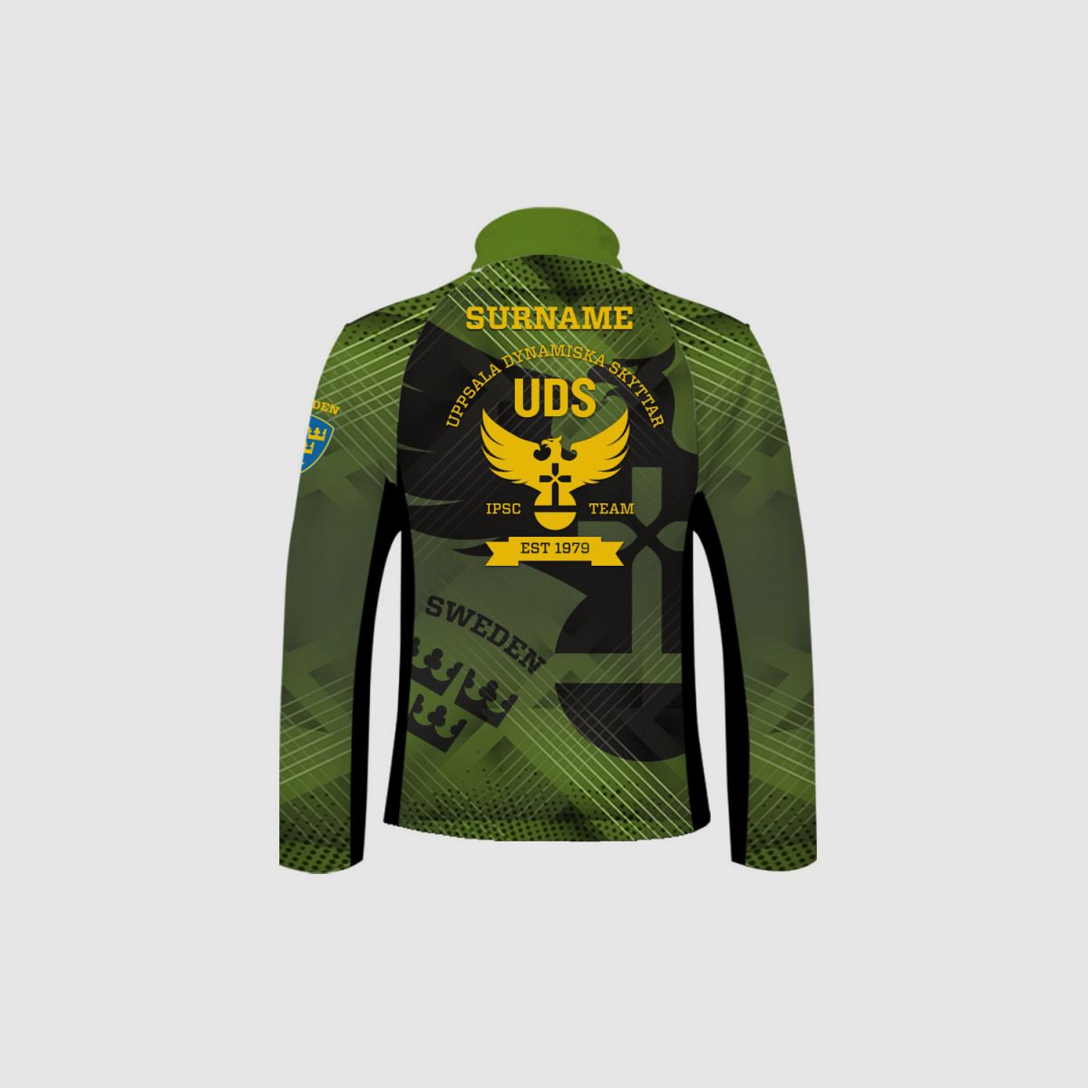 DED UPPSALA UDS Soft Shell Jacket, maat: 3XL, Met aangepaste naam, afbeelding 2 van 3