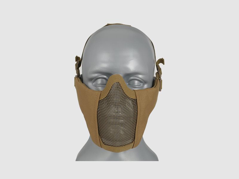 Half Face Mesh Mask 2.0 - Tan [WOSPORT]