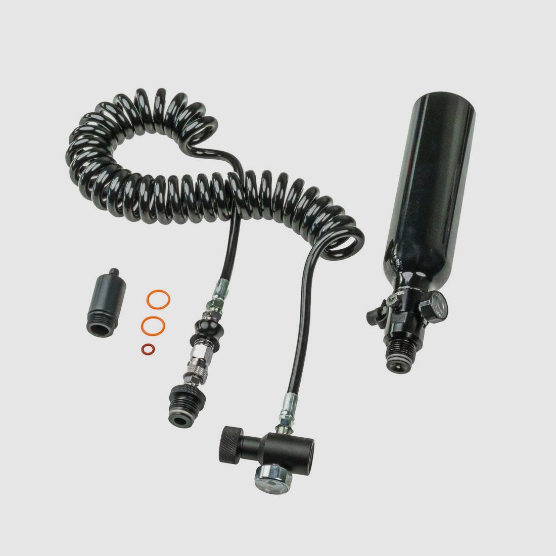 0,2 LITER HPA SYSTEEM incl. 1100 PSI Regulator | 200 BAR/3000 PSI | HDR50 | HDP50 | HDS68 | HDX68 | HDR68