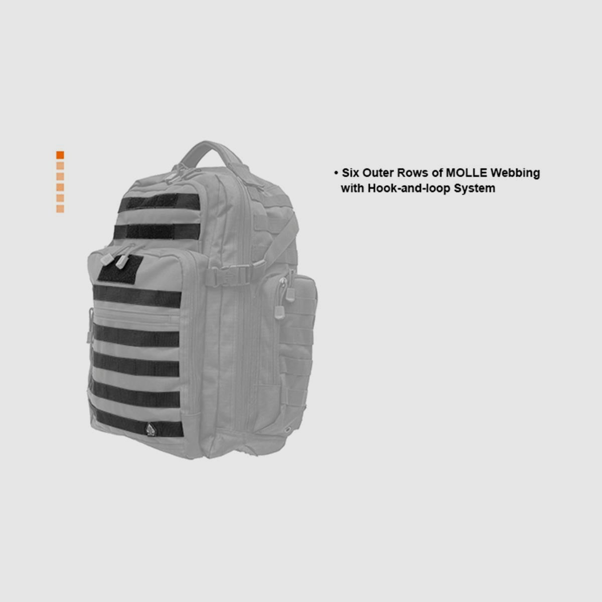 UTG PVC-P248B 2-Tage-Rucksack 36 L – Schwarz, Bild 3 von 3
