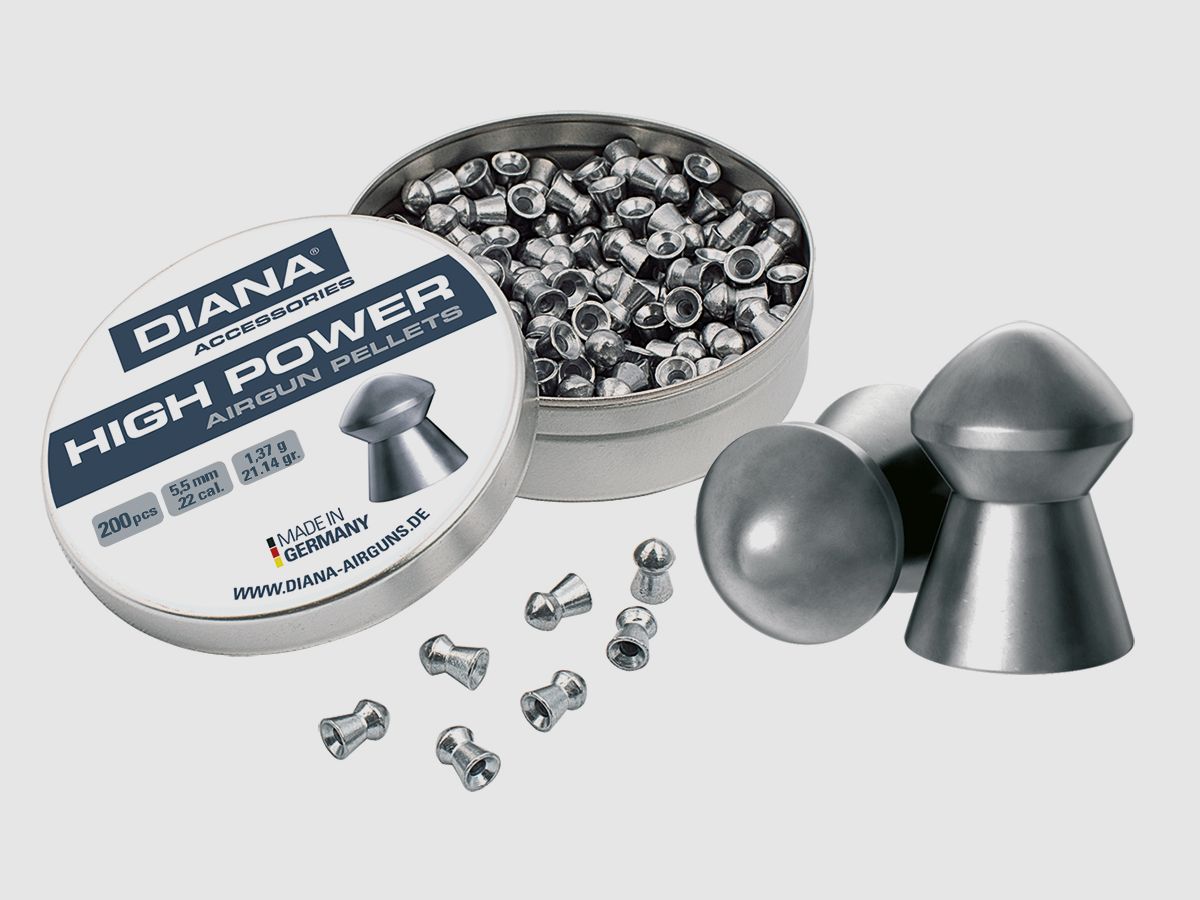 DIANA Round Head Diabolo Smooth 5.5mm 200 Pieces