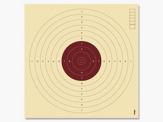 Krüger-Schießscheiben Lupi-Scheiben m.Nr. rot Schießscheiben