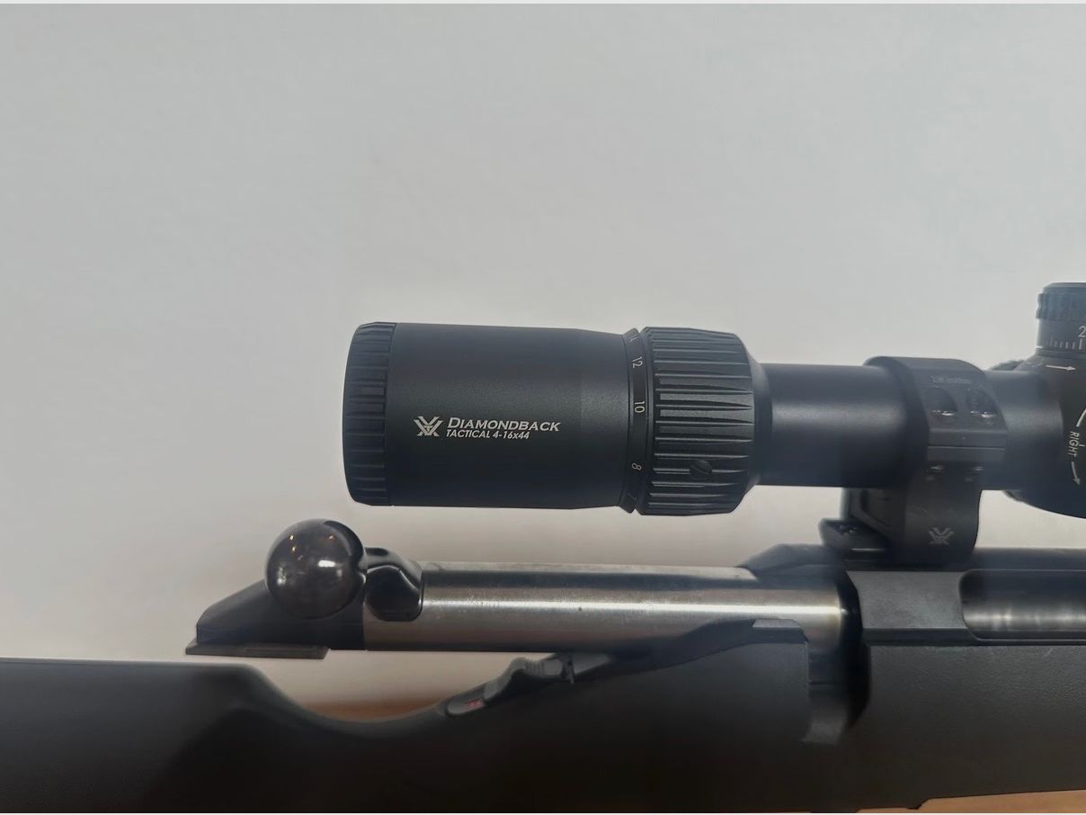 Ruger American 308 incl. Vortex Tactical Diamond Back 4-16x44 e bipiede, immagine 3 di 5