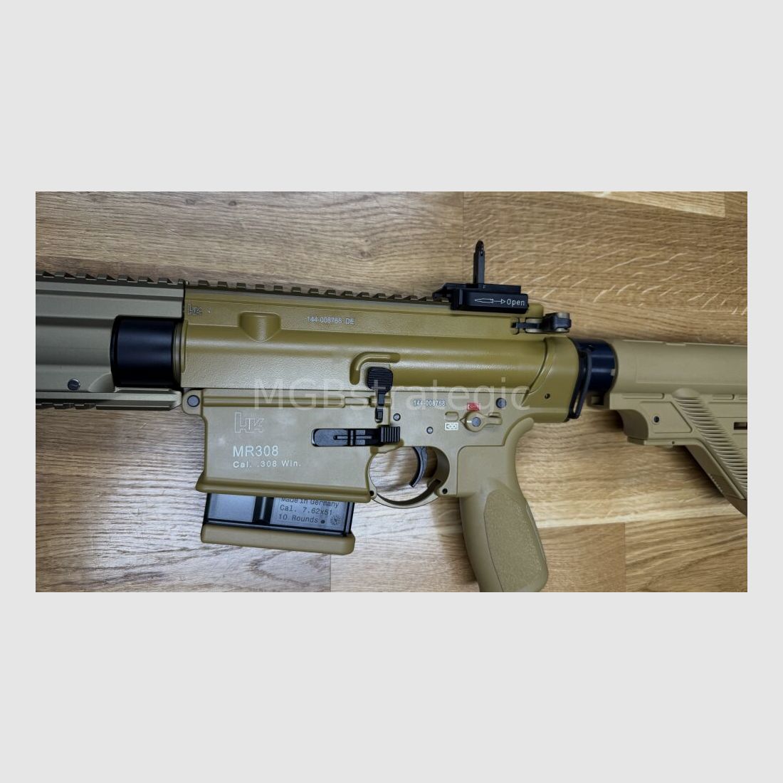 Heckler & Koch GmbH MR308 A3 EDICIÓN ESPECIAL rifle semiautomático .308Win - Diseño y técnica de patrulla G28 - similar a HK 417 M110A1 - Superior e inferior recubiertos RAL8000