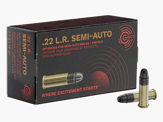 .22lr Geco Semi-Auto Nabojów Pudełko 50 nabojów