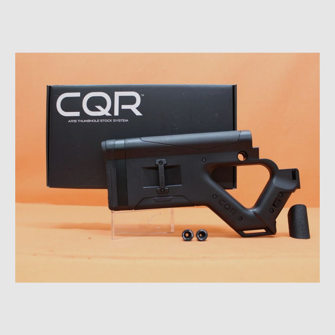 HERA AR-15: Buttstock HERA CQR-AR15 (12.12) BLK (Close Quarter Rifle) Polymer black MILSPEC Carbine Stock, Bild 1 von 3