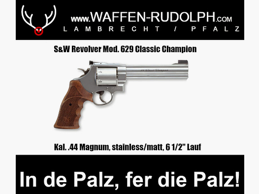 Smith & Wesson Mod. 629 Classic Champion kaliber 44Mag. S&W 629