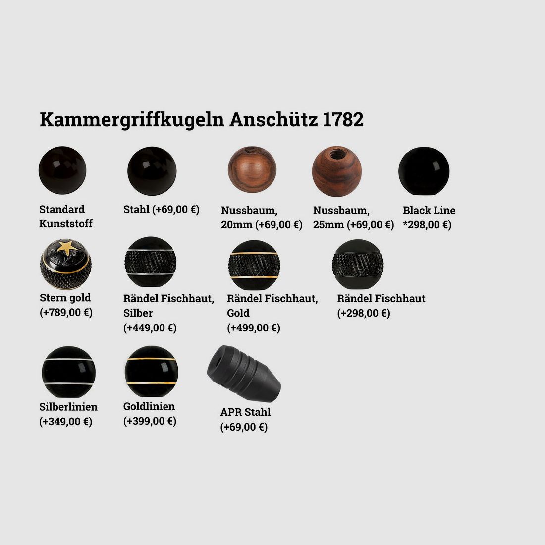 ANSCHÜTZ 1782 Duitse kolf