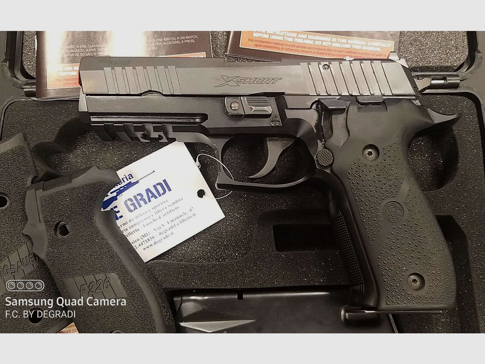 SIG SAUER P226 X SHORT CALIBRO 9X21, billede 3 af 5