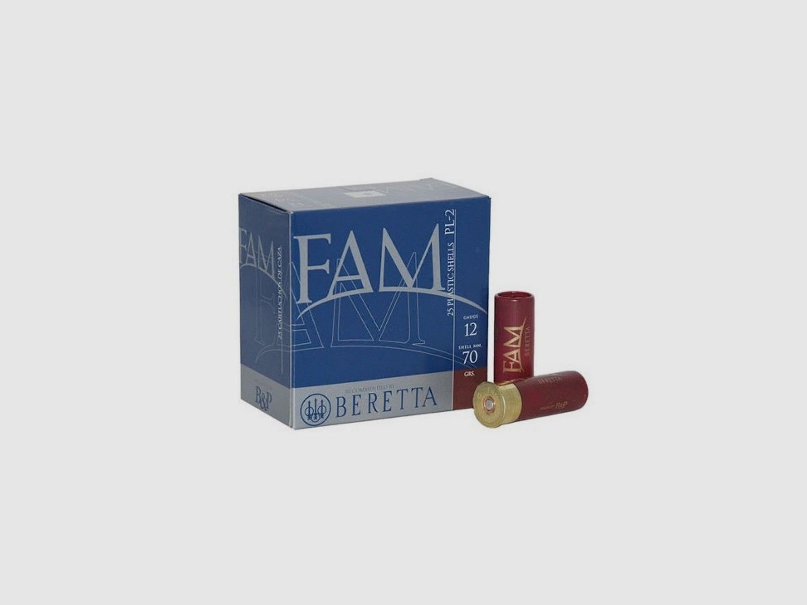 Kiste mit Patronen FAM PL-1 32 gr.