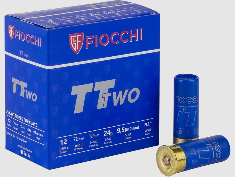 Fiocchi TT TWO Skeet Sportschrot .12/70 24G #9,5 25 Patronen