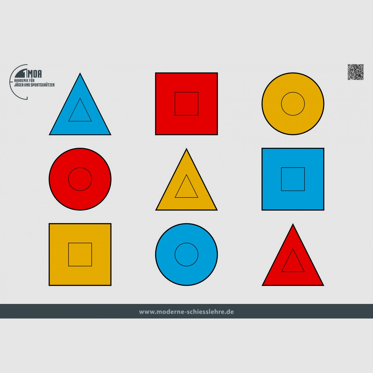 Dot Drill Schießscheibe Querformat