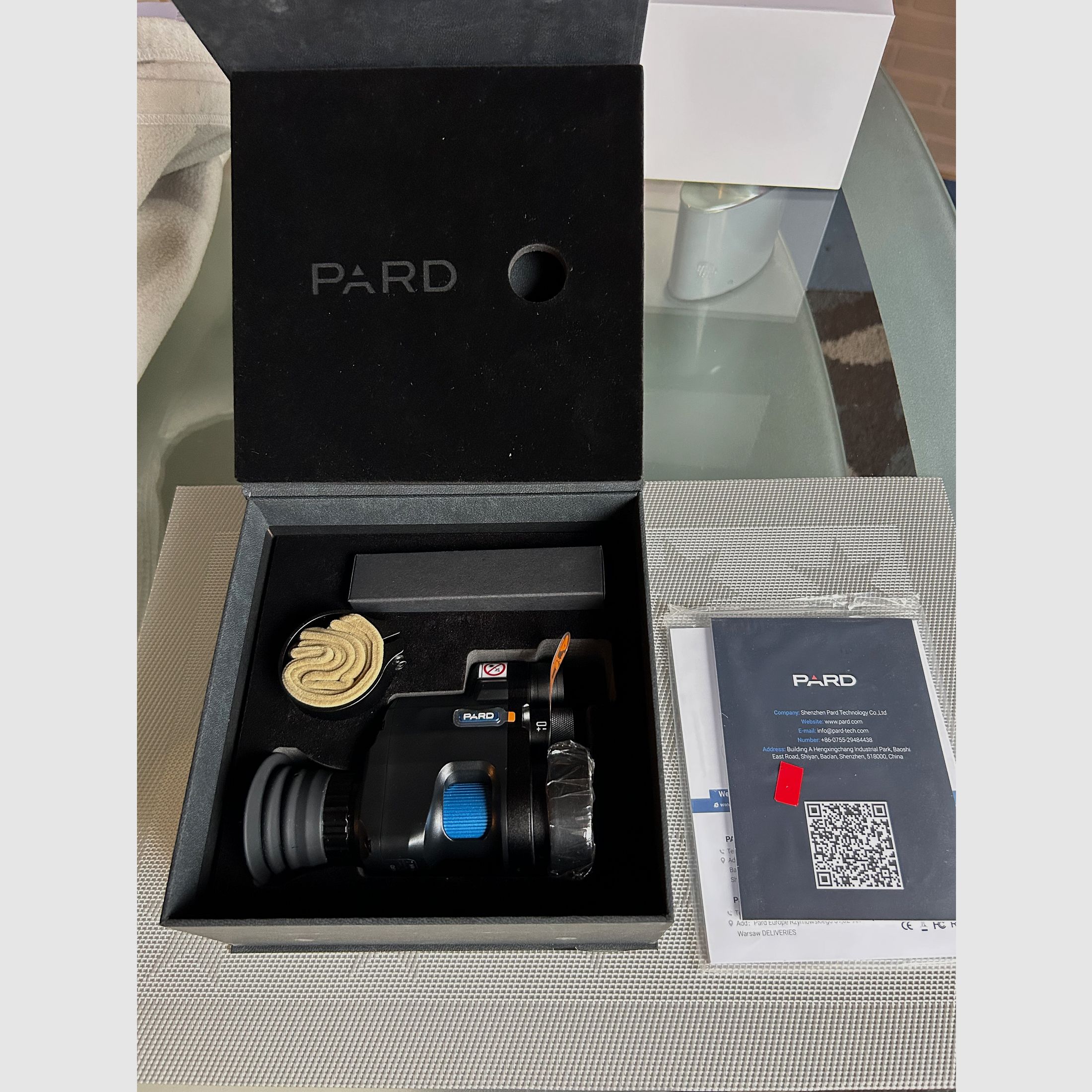 PARD NV007V2 940 nm night vision attachment – like new – invoice 14.07.2026 – original packaging