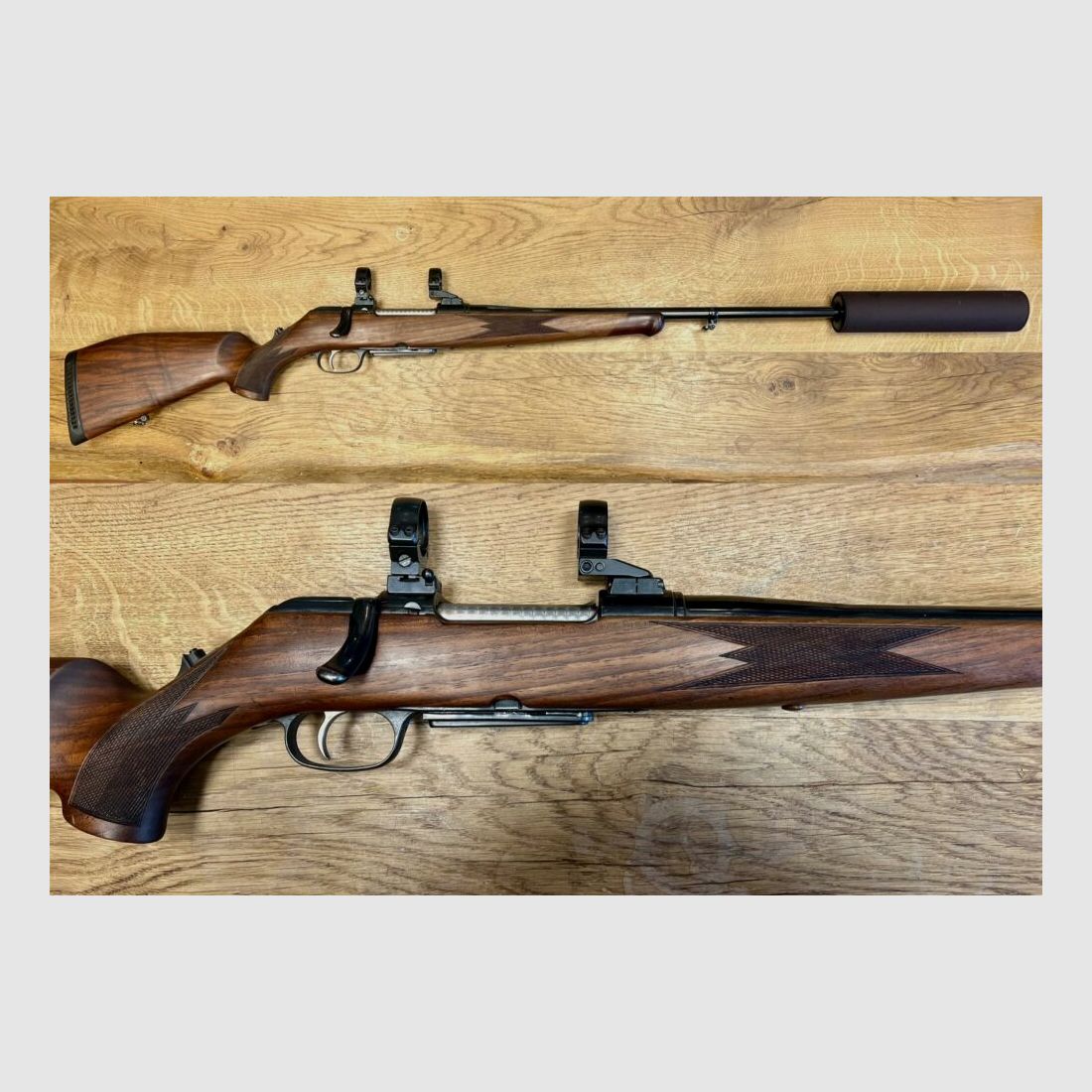 Karabinek Krico Kriegescorte z tłumikiem dźwięku, bezpieczny karabin powtarzalny