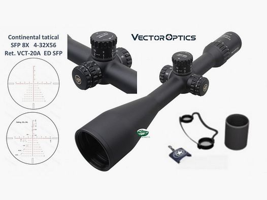 VECTOR OPTICS Continental 4-32X56T TACTICAL ED SFP 8X illuminato SCOL-T51
