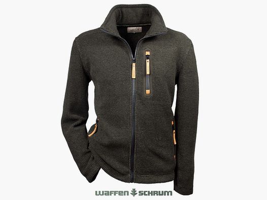 Hubertus Strickfleecejacke Funktion  oliv