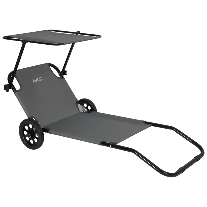 NC3307 Ligstoel in Grijs Grootte 148x52x57cm