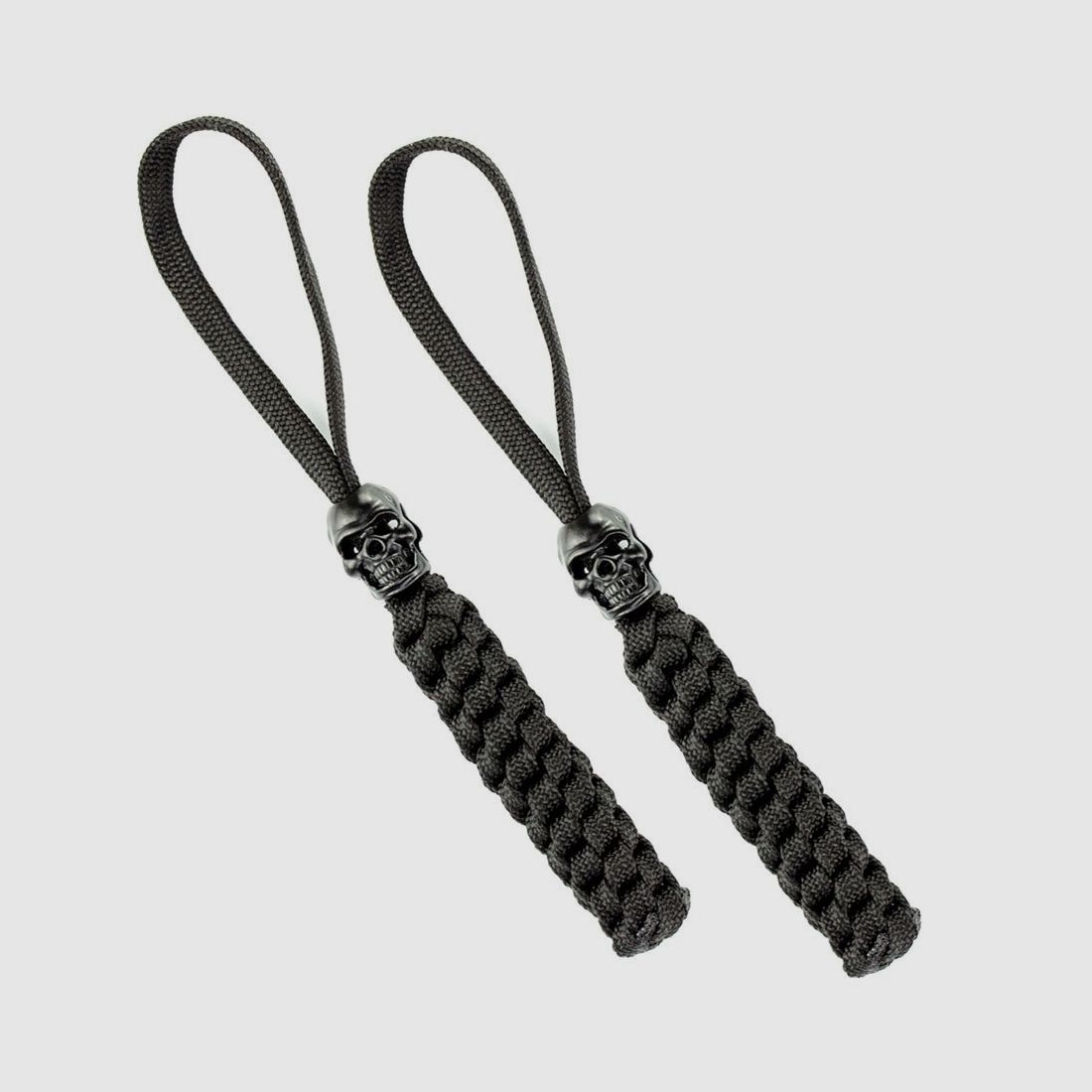 Lanyard mit Totenkopf 2er Set Schwarz