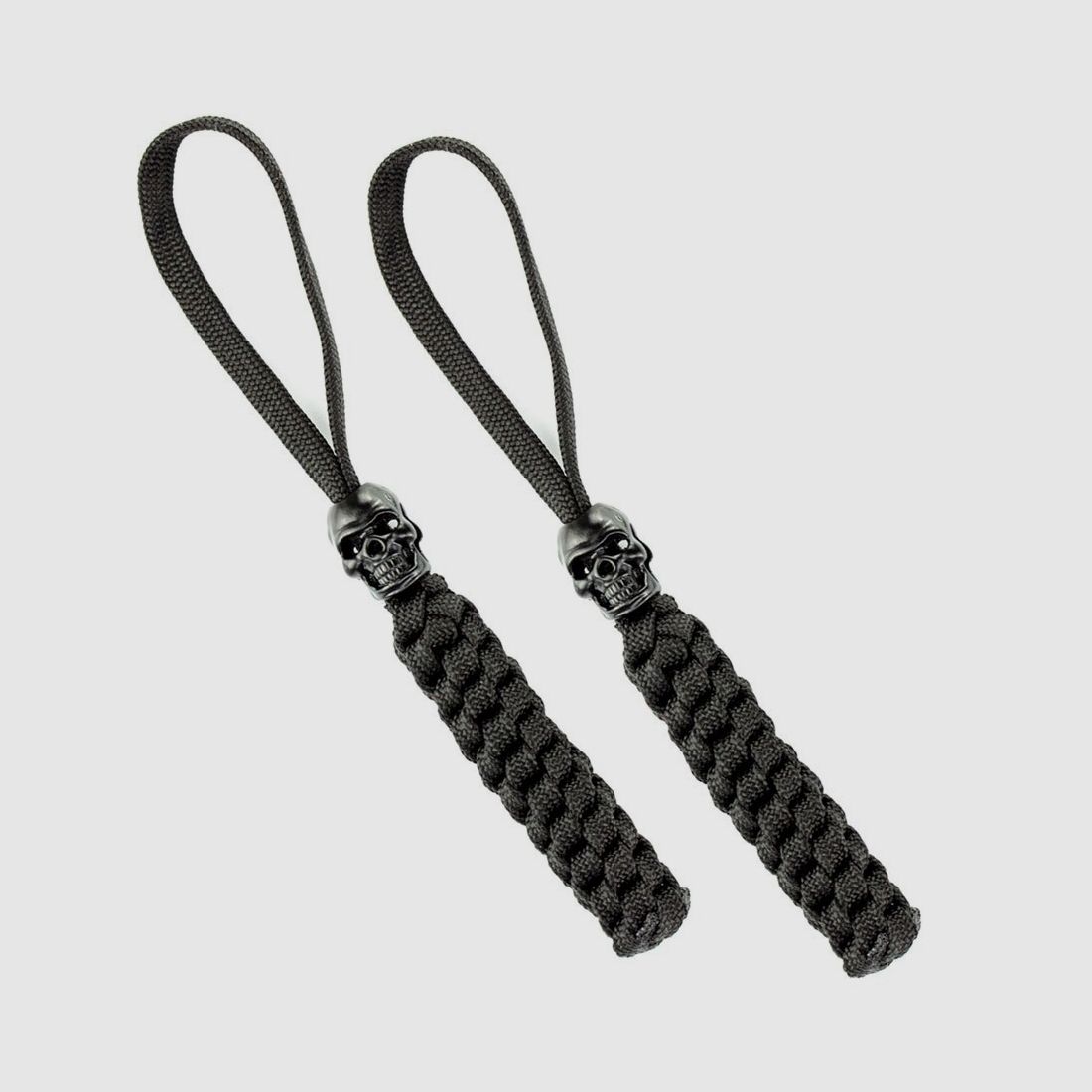 Lanyard mit Totenkopf 2er Set Schwarz