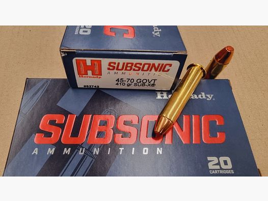 .45-70/410grs. Hornady SUB-X 20 Stk. No.82742