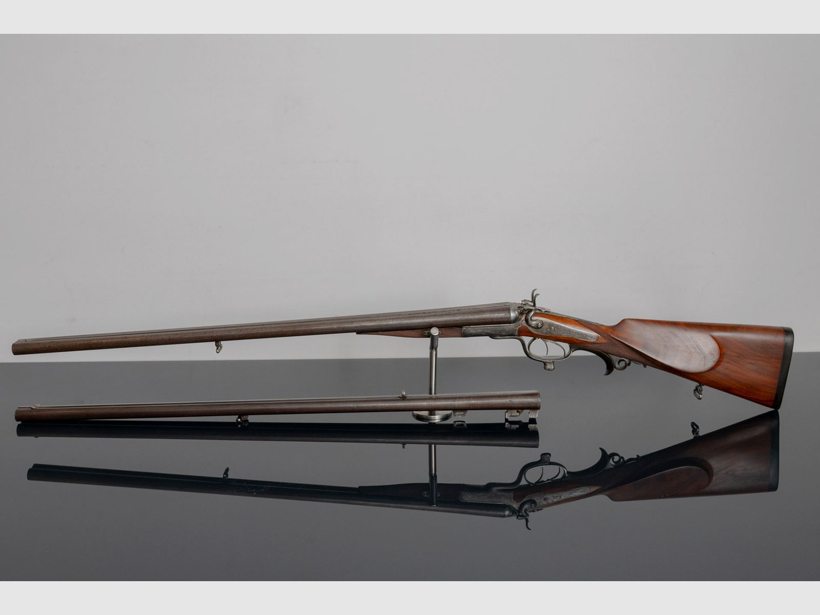 Jos. Heinige Side-by-side shotgun with interchangeable barrel, image 1 of 12