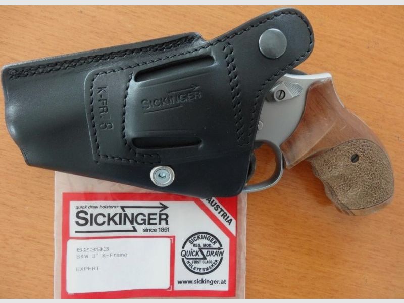 Sickinger Sickinger Holster EXPERT schwarz für Revolver S&W 3" K-Frame