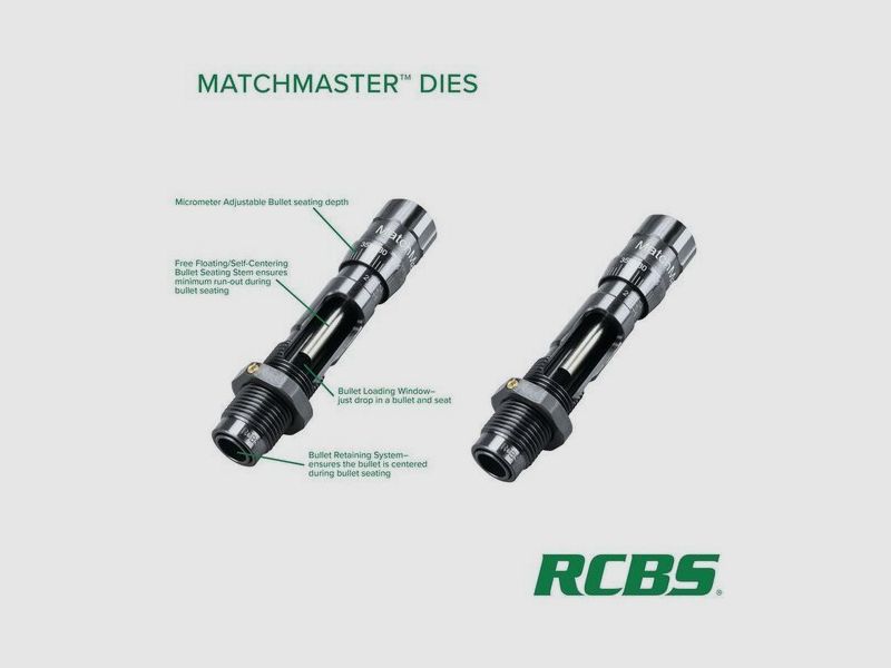 RCBS Matchmaster Seating Die with Micrometer .308 Win #15540
