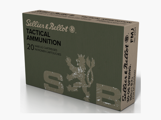 30-06 Springfield M1 Garand S&B FMJ 150gr VE20