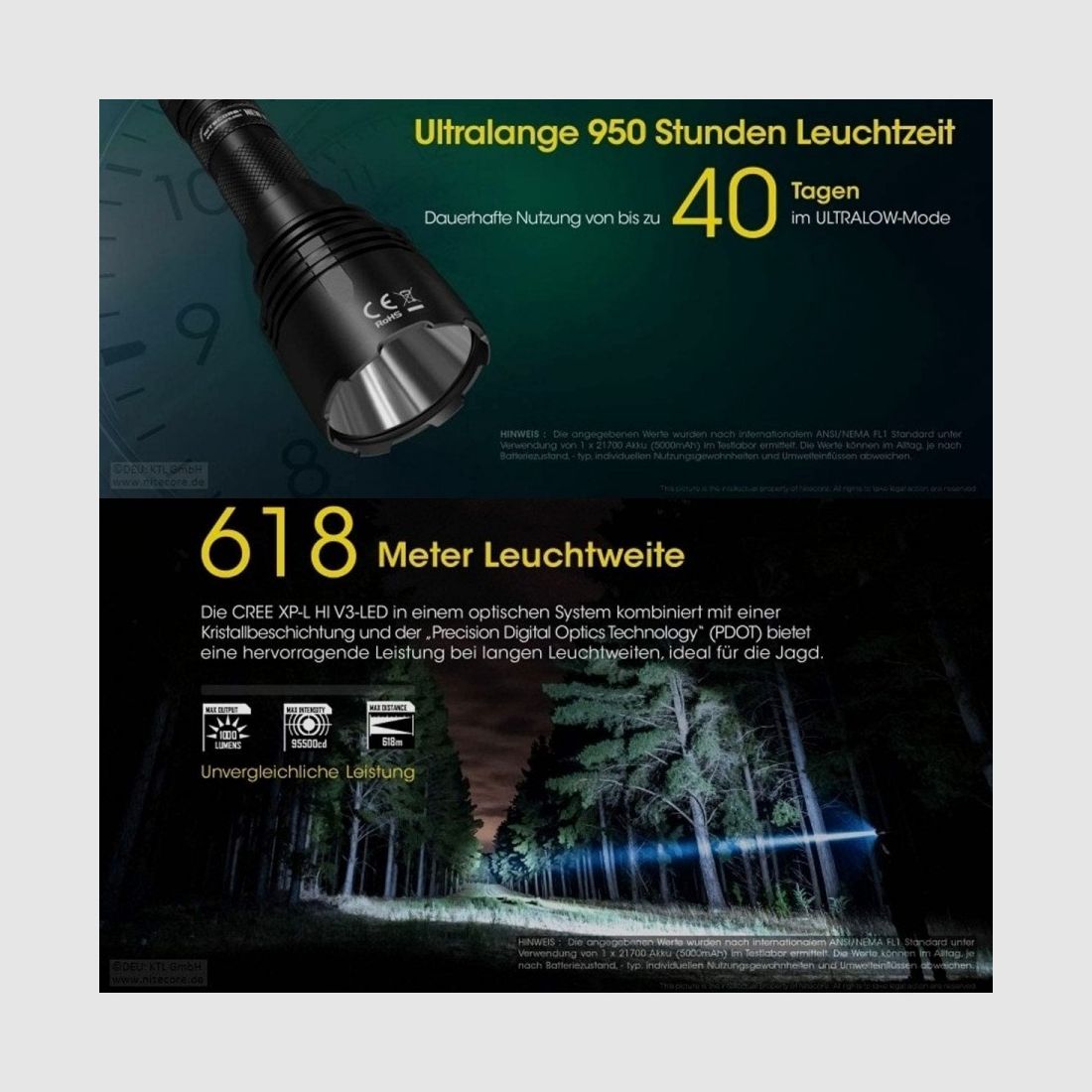Nitecore Linterna NEW P30, imagen 3 de 3