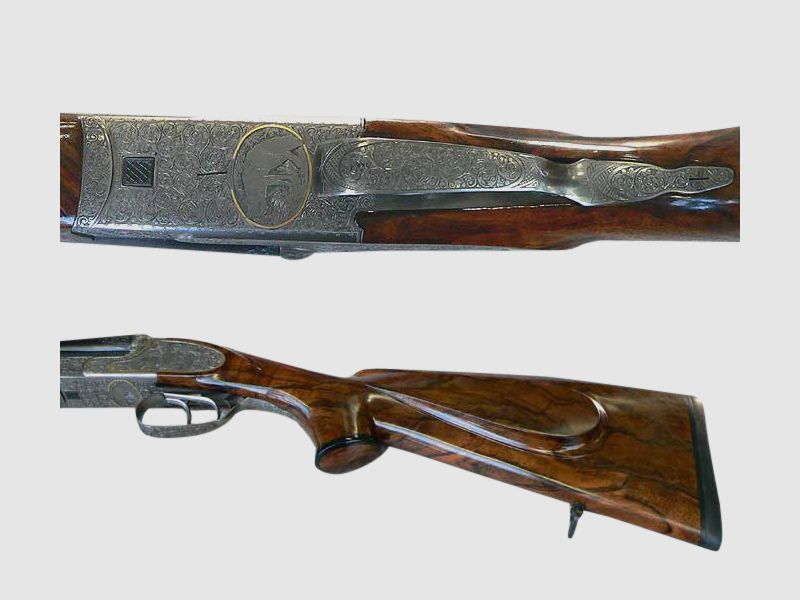Doppelbüchse -flinte, Suhler, Kal. 8x57IRS, 20/76, 28/70
