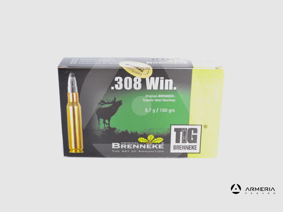Brenneke TIG calibre .308 Win 150 granos – 20 cartuchos, imagen 1 de 2