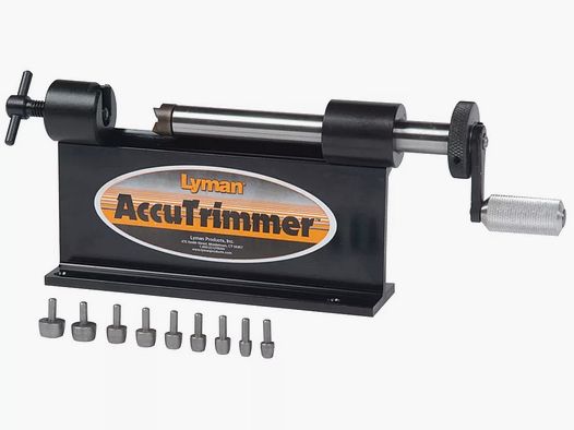 Lyman Accutrimmer / Hülsentrimmer mit 9 Piloten