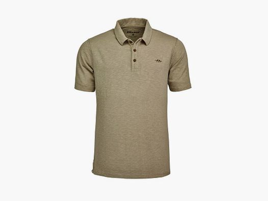 Blaser Polo Shirt Heren Maat: S, Kleur: Beige